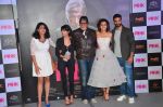 Kirti Kulhari, Andrea Tariang, Amitabh Bachchan, Taapsee Pannu and Angad Bedi, Piyush Mishra at Pink trailer launch in Mumbai on 9th Aug 2016